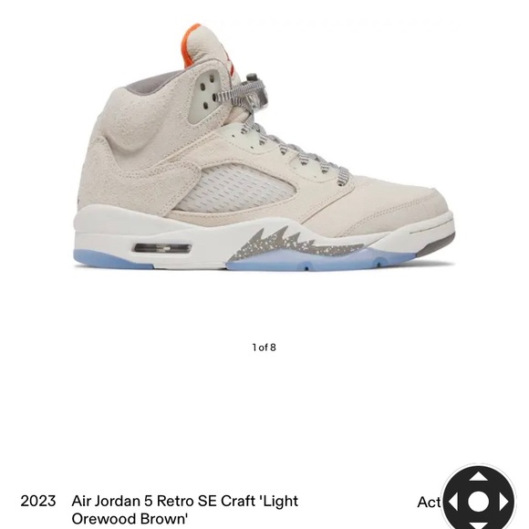 Jordan Women Sneakers -
Air Jordan 5 Retro SE Craft 'Light Orewood Brown' - Picture 3 of 3